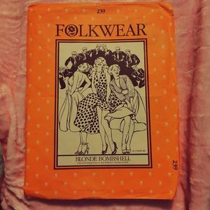 Folkwear #239 Blonde Bombshell Marilyn Monroe Halter Dress Bolero Sewing Pattern